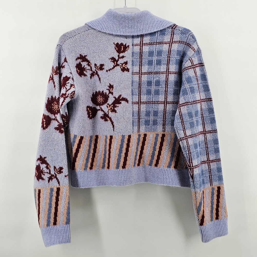 Women's Kut From The Kloth Floral Cardigan Sweater Size M - Picture 2 of 6